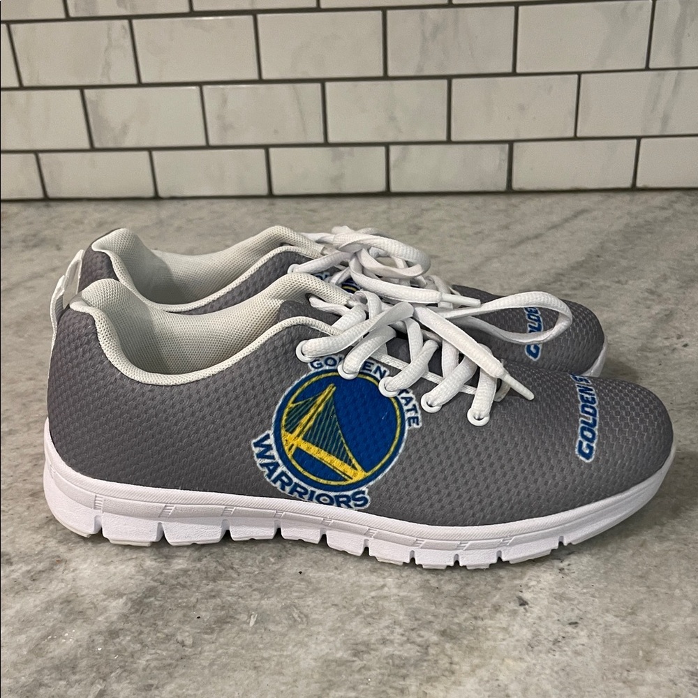 Golden State Warriors Shoes Womens Size 9 Sneakers Gray Blue‎ NBA Basketball